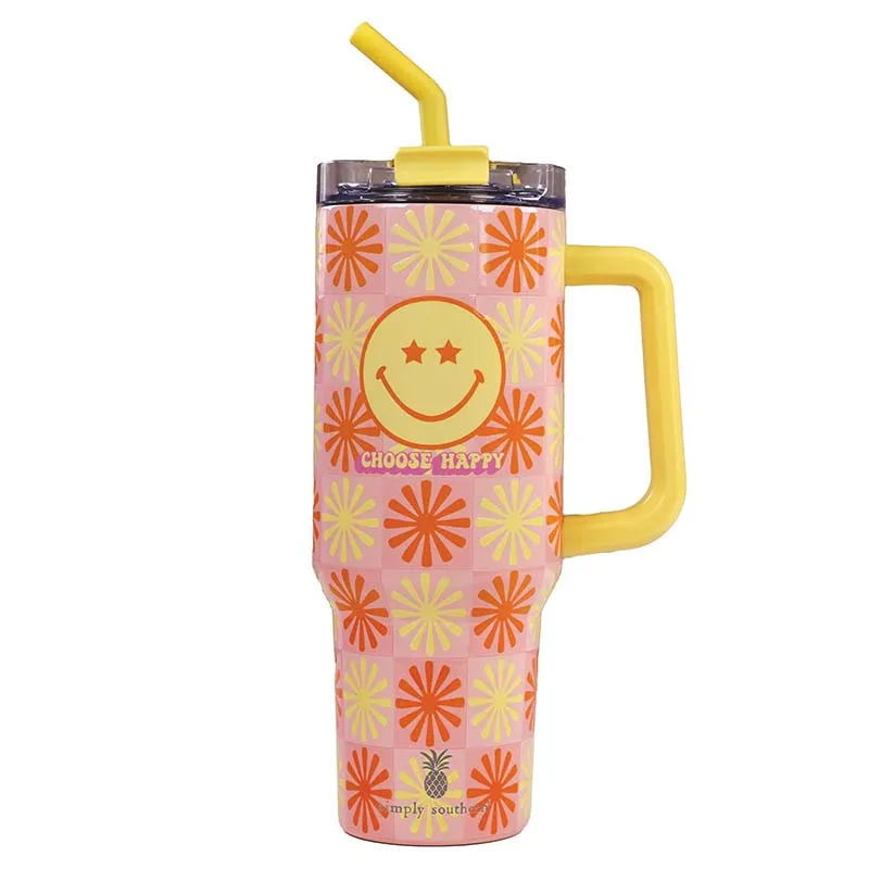 40oz Tumbler in Choose Happy