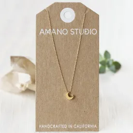 Amano Studio - Tiny Crescent Moon Necklace