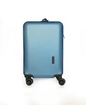 Blue Lightweight Four Wheel 50cm Cabin Suitcase