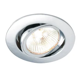 Cast Chrome Tilt Recessed Downlight