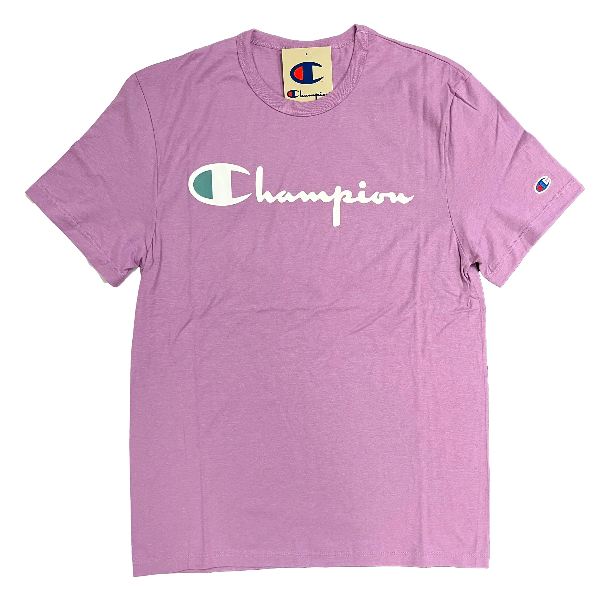 Champion Men's Script Logo Lightweight Short Sleeve T-Shirt