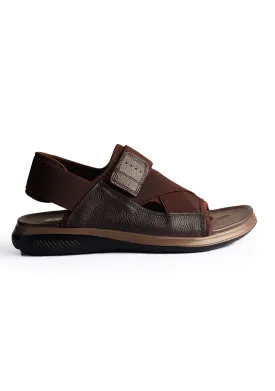 Classic Leather Brown Sandal