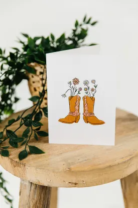 Cowgirl Boots Greeting Card