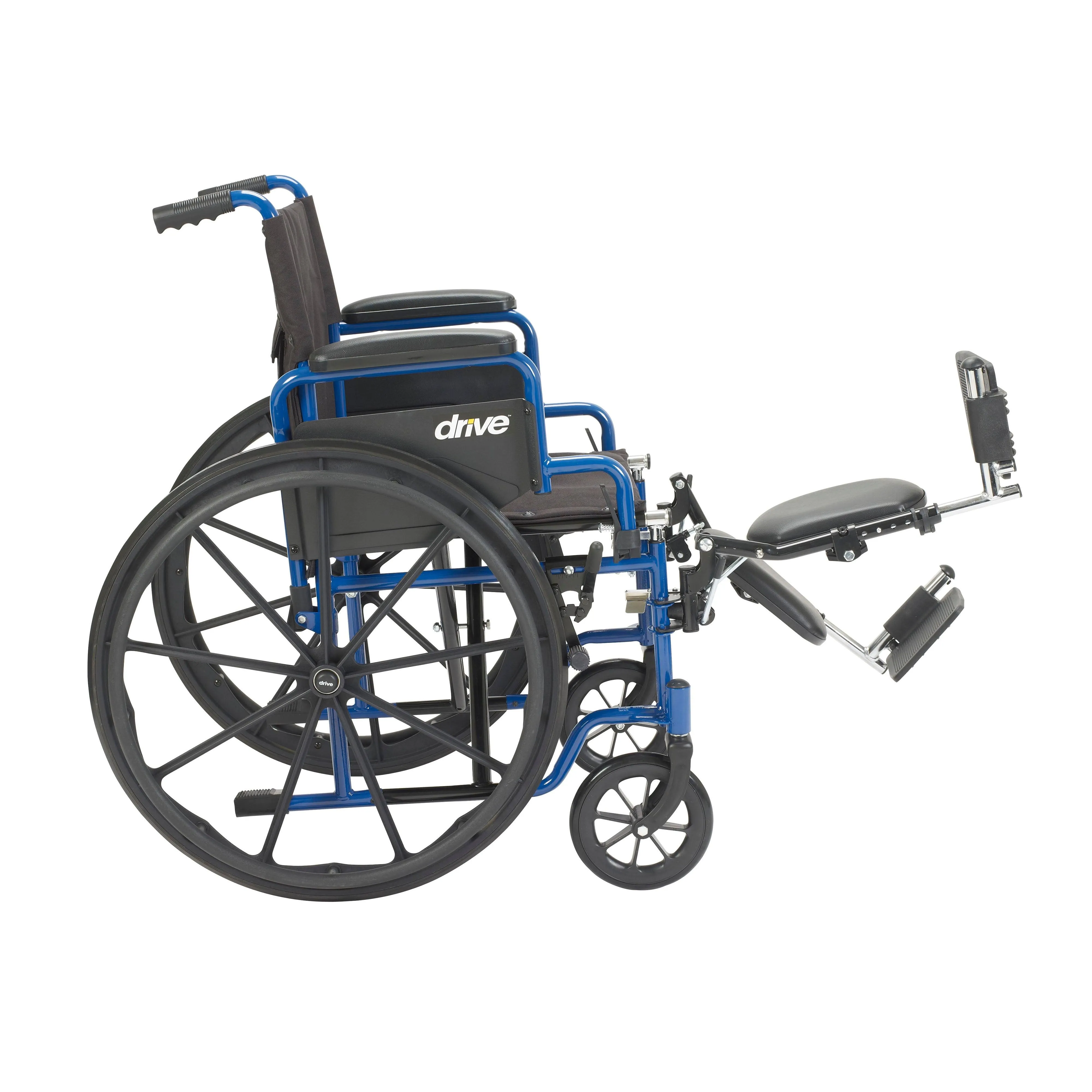 Drive Medical Blue Streak Wheelchair with Flip Back Desk Arms