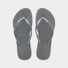 Havaianas Womens Slim Steel Thongs Grey _ 180106 _ Grey