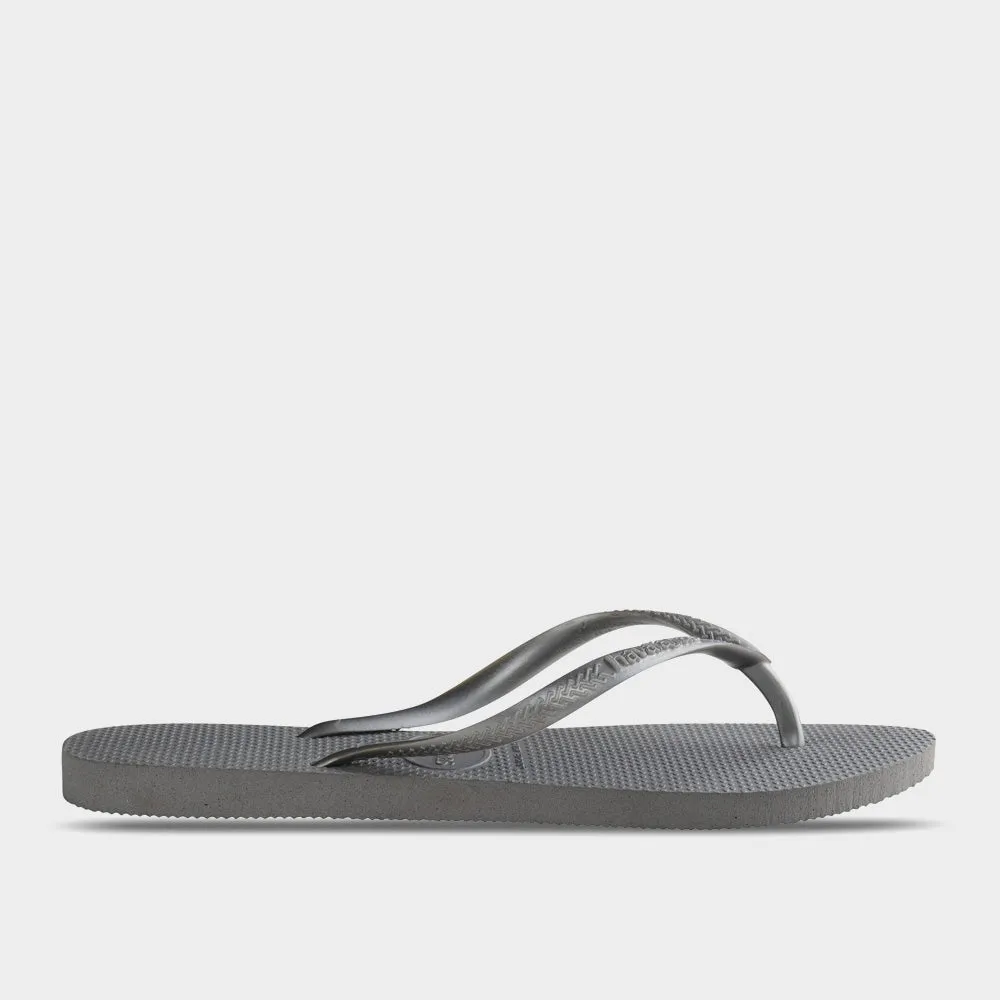 Havaianas Womens Slim Steel Thongs Grey _ 180106 _ Grey