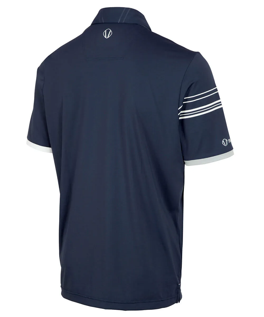 Men's Cooper Half-Stripe Short Sleeve Polo Shirt