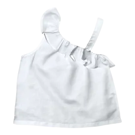 Millie Ruffle Top – Wentworth White Linen