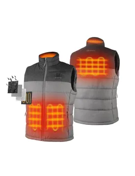 (Open-box) Men's Classic Heated Vest with B19G Battery - Flecking Gray