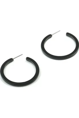 SMALL ACRYLIC HOOP | BLACK