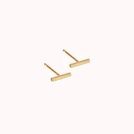 Tiny Bar Stud Earrings