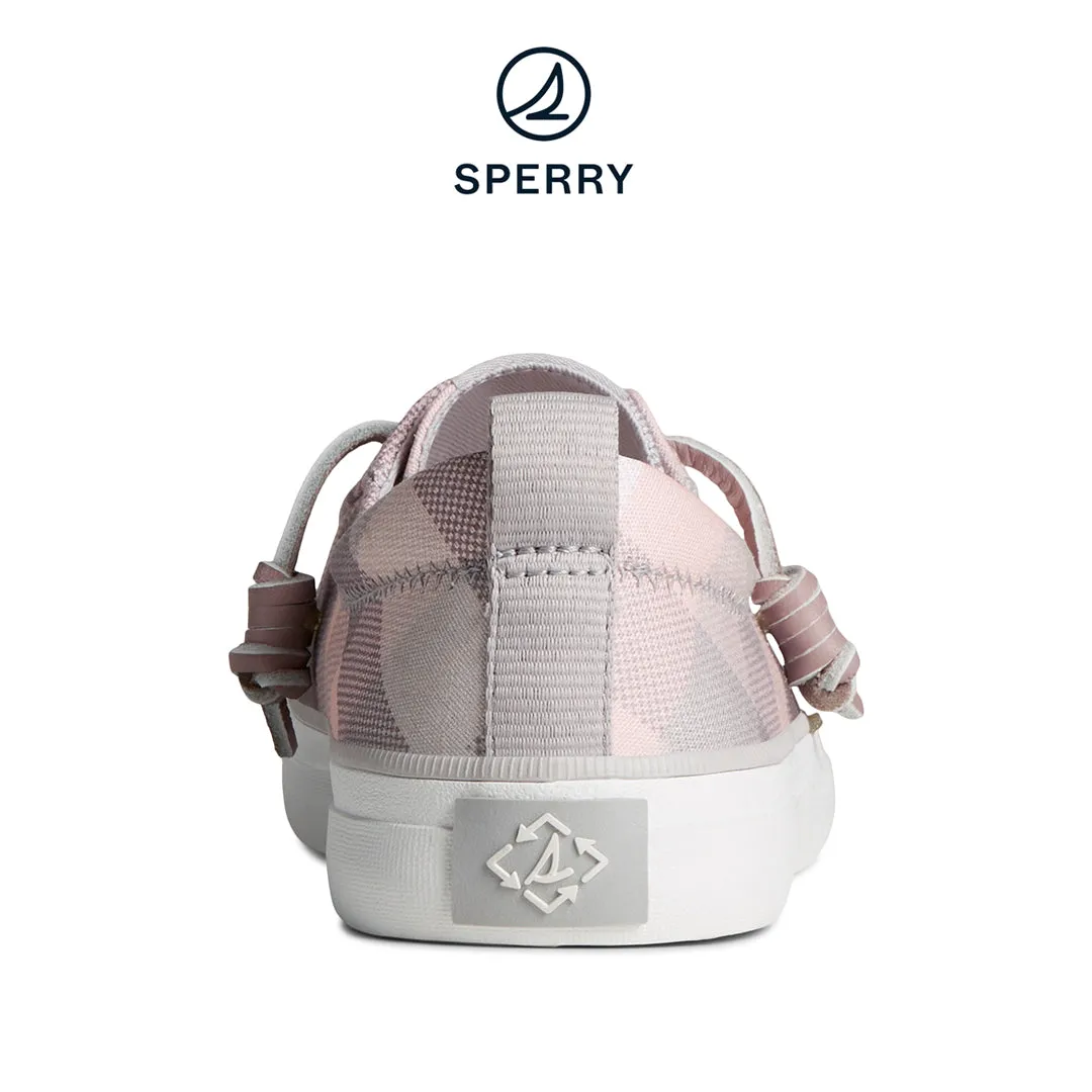 Women's SeaCycled™ Crest Vibe Gingham Sneaker Grey/Pink (STS88474)