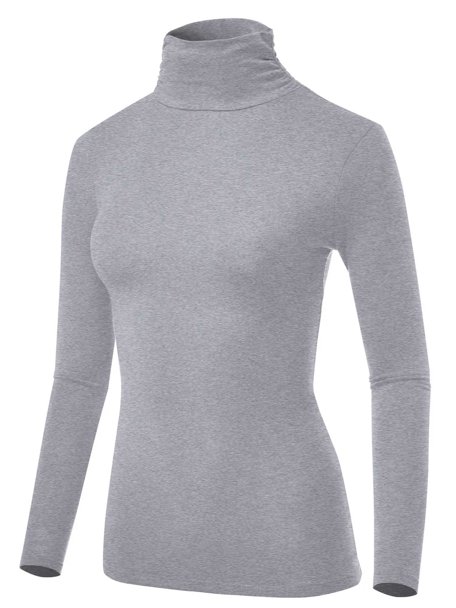 Women's Soft Long Sleeve Lightweight Turtleneck Top (FWT1129)