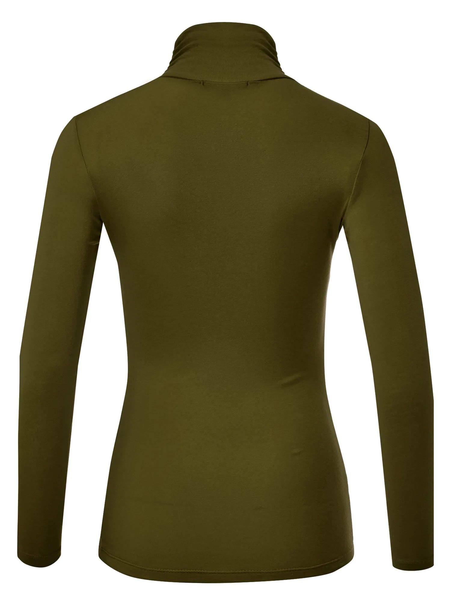 Women's Soft Long Sleeve Lightweight Turtleneck Top (FWT1129)